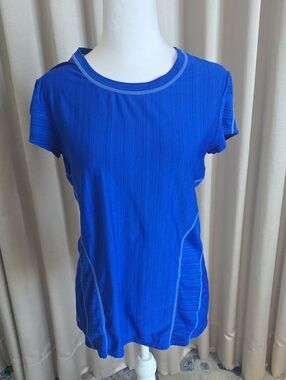 Athleta Electric Blue Short-Sleeve Performance Tee
